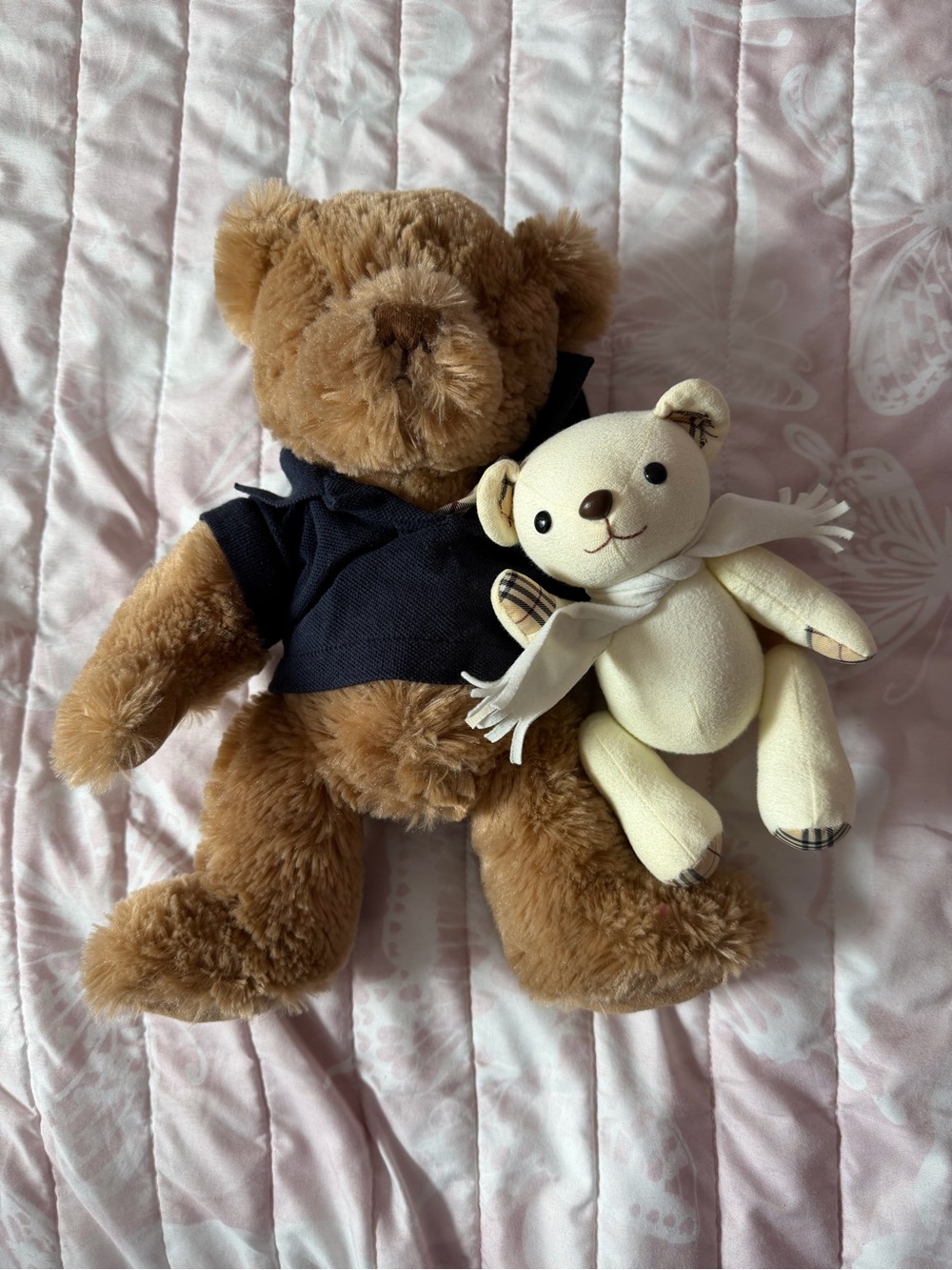 Burberry pair of teddy bears. Gifts with purchase items
